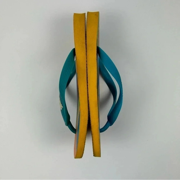 Havaianas Women's Top Fashion Flip Flops Multicolor Tropical Bird Print Size 8 - Picture 4 of 7